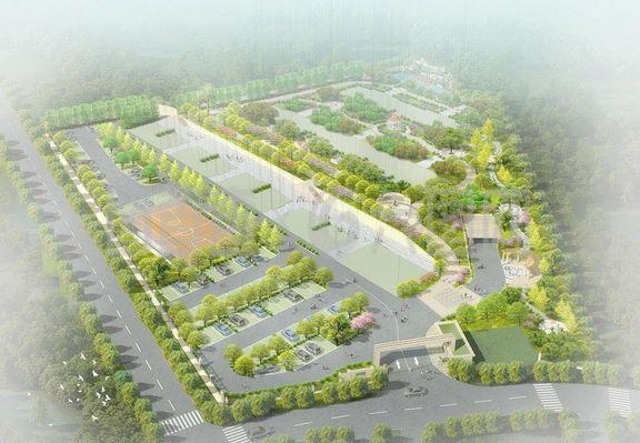 小區(qū)景觀設(shè)計(jì)鳥(niǎo)瞰圖圖片