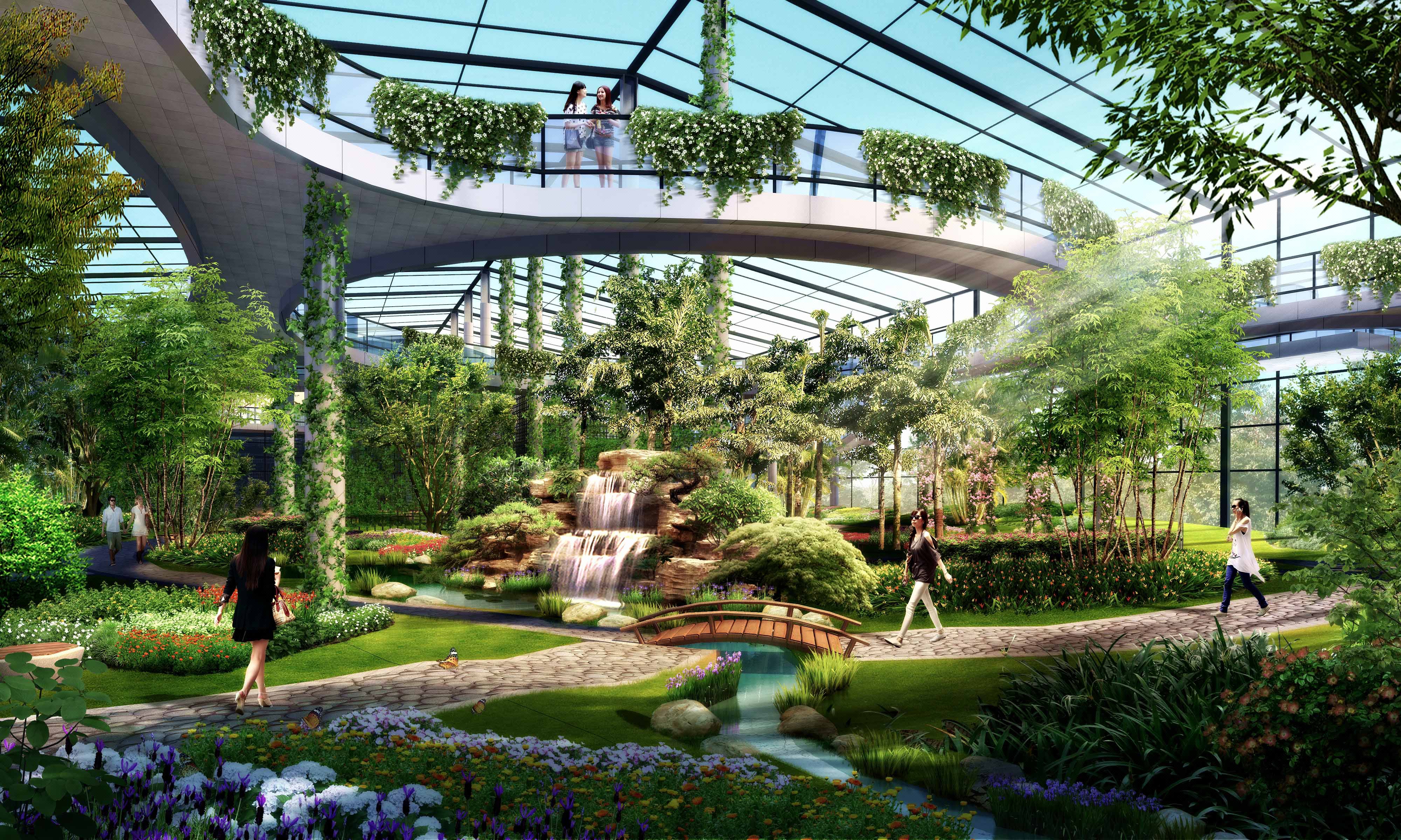 江西藥植園溫室展廳園林設(shè)計-Allspark建筑設(shè)計工作室 -豬八戒網(wǎng)